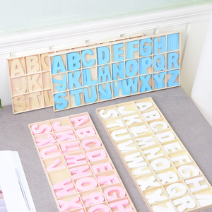 Sedex fabrika denetim DIY el sanatları ev dekorasyon lazer kesme kontrplak ahşap mektup yazı tipi - Product Image 1