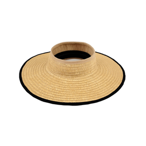 <b>Straw</b> Open-Top <b>Hat</b> 12Cm Wide Brim Sun Protection Summer Beach Wear - Product Image 1