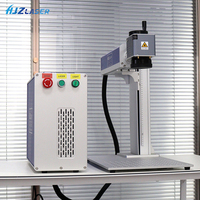 Machine de marquage laser à fibre divisée 30W professionnelle pour plaques signalétiques, médailles pour chiens, quincaillerie et acier inoxydable