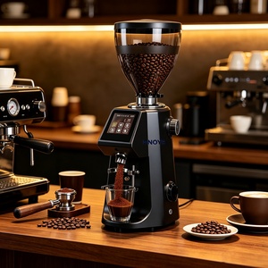 Moulin à café commercial en acier inoxydable avec écran tactile de 64 mm pour café intelligent - Product Image 1
