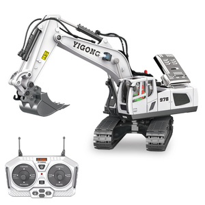 2,4G Control remoto Coche Juguetes 11Ch Metal RC Excavadoras para niños - Product Image 5
