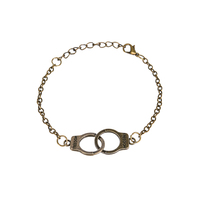 ZRM Collier menottes rétro en alliage style bohème européen et américain, Bracelet à lettres gris, Chaîne de clavicule, Accessoires de mode pour femmes