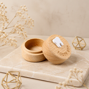 Boîte à dents <span class=keywords><strong>de</strong></span> <span class=keywords><strong>lait</strong></span> en bois poli personnalisée, cadeau souvenir pour enfants, rangement dentaire, Noël, Saint-Valentin, premières dents <span class=keywords><strong>de</strong></span> bébé - Product Image 4