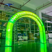 Arche publicitaire portable OEM imprimée en aluminium pour événements extérieurs et expositions