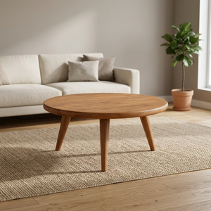 Table à manger moderne nordique en teck massif - Table de luxe durable, écologique et résistante à l'eau, 4 places, marque OEM, restaurant, hôtel - Product Image 2