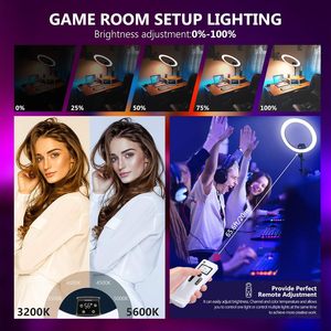 Anneau lumineux LED Neewer Advanced de 18 pouces avec trépied et support pour téléphone pour éclairage photographique - Product Image 3
