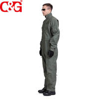 Costume de pilote professionnel vert sauge costume de pilote pour unisexe MIL-C-83141A