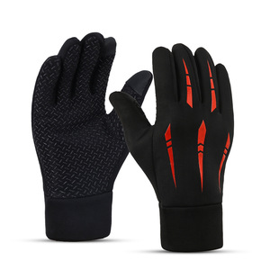 Gants de cyclisme à doigts entiers, compatibles avec écran tactile, imperméables, coupe-vent, doublés de polaire, chauds, pour sports de plein air, unisexes, pour adultes - Product Image 3