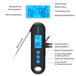 INKBIRD – thermomètre barbecue sans fil IHT-2PB 2 en 1 BT, alarme pour la cuisson au four, 1 sonde externe, thermomètre alimentaire multifonction - Product Image 6