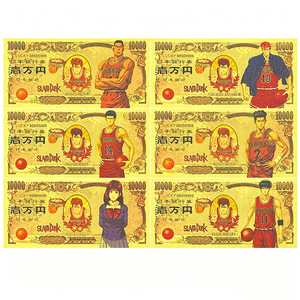 Tarjetas de Baloncesto de Michael <span class=keywords><strong>Jordan</strong></span>, Juego de Tarjetas Conmemorativas con Lámina Dorada, 6 Piezas - Product Image 1