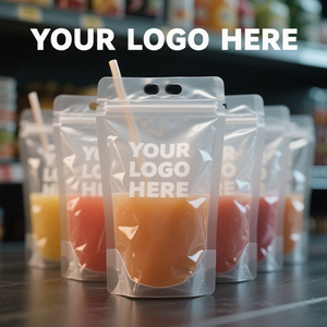 Bolsa Personalizable con Asa para Almacenamiento y Empaque de Jugo, Agua Mineral, Alimento para Mascotas, Líquidos y Gelatina, con Cierre Superior y Base Sostenible - Product Image 5