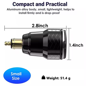 <span class=keywords><strong>Adaptateur</strong></span> <span class=keywords><strong>moto</strong></span> DIN en aluminium avec <span class=keywords><strong>chargeur</strong></span> PD DIN vers USB C et voltmètre USB QC3.0 pour Ducati Triumph <span class=keywords><strong>BMW</strong></span> 12V-24V - Product Image 4