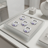 Anneau de nez clicker en zircon cubique Xinfocus, design tendance, 16G, bijou de corps à la mode pour femmes et hommes