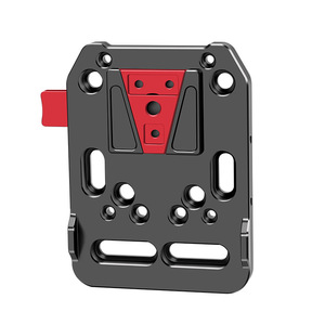 แผ่นยึดแบตเตอรี่แบบ V-Mount สำหรับกล้องแบบ Cage รองรับแกนขนาด 15 มม. อุปกรณ์เสริมสำหรับยึดแบตเตอรี่แบบ V-Lock ทั่วไป - Product Image 1