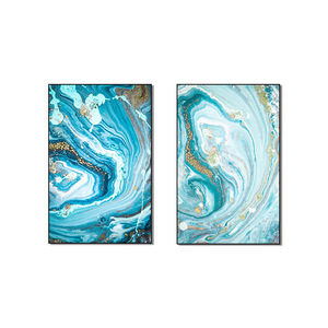 Art abstrait moderne 2 pièces <span class=keywords><strong>aquarelle</strong></span> imprimée toile Simple décor à la maison Art mural pour chambre d'enfants salle à manger animaux modernes imprimer - Product Image 1