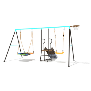 Scuola materna <span class=keywords><strong>parco</strong></span> <span class=keywords><strong>giochi</strong></span> all'aperto Baby Swing Set di metallo per esterni altalena per bambini <span class=keywords><strong>parco</strong></span> <span class=keywords><strong>giochi</strong></span> da giardino altalena per bambini - Product Image 1