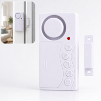 Alarma Inalámbrica para Puertas y Ventanas con Múltiples Botones, Sensor de Contacto Magnético y Alerta de Apertura