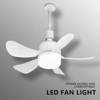 Ventilateur de plafond moderne pour salon et chambre à coucher, durable, PP+Moteur, mini 5 pales, intérieur, 6500K, 20000 heures, ampoule LED, variateur d'intensité, télécommande