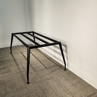 Pied de table de réunion moderne réglable en fer, support croisé durable pour bureaux de salle de conférence, montage facile