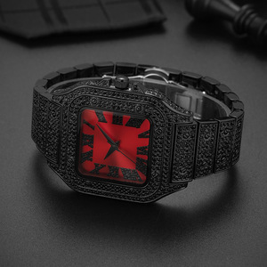 Reloj de Hombre con Detalles en Rojo y Diamantes, Estilo Hip-Hop, Moderno y Exclusivo, Gran Venta - Product Image 5