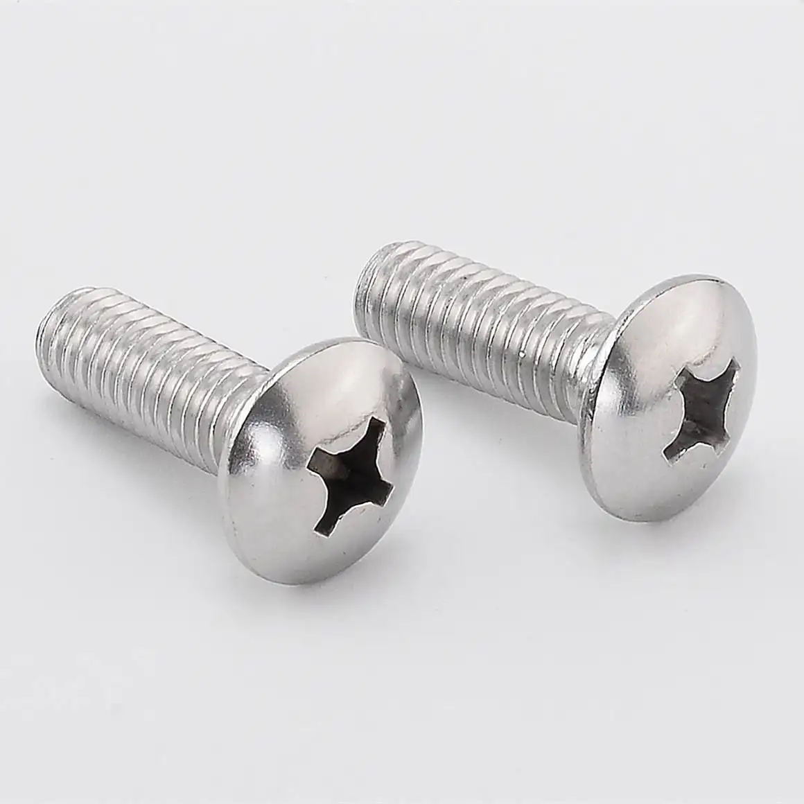 Giảm dần Cắm Ô đầu kim loại mái 2 inch chiphoard ngăn kéo kéo 1/4 "Fastener thép không gỉ Phillips phẳng đầu vít