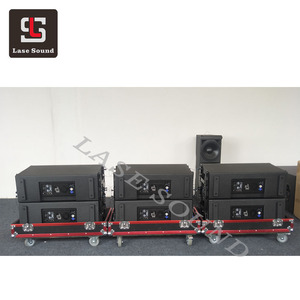 Altavoces de matriz de línea de audio y vídeo profesionales duales de 10 pulgadas, sistemas PA con amplificador de 600W para uso en exteriores - Product Image 4