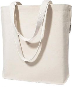 Bolsa de Algodón Grande de Color Sólido, Reciclada, Ecológica, con Logotipo Personalizado, al por Mayor, Promocional, Publicitaria, para Compras - Product Image 5