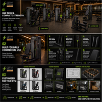 Máquinas de fuerza con sistema de pin SK, juego completo de equipos de gimnasio comerciales para centros de fitness, clubes, hoteles, venta al por mayor
