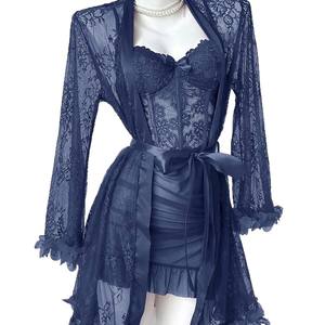 Женский комплект нижнего белья: новый комплект из кружева и сетки, состоящий из двух предметов, для женщин, сексуальный и стильный. - Product Image 6