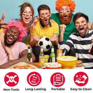 Crayones de Pintura Facial para la Copa Mundial - Barras de Pintura Facial y Corporal No Tóxicas, Colores Vibrantes de Banderas, Fáciles de Aplicar y Lavables, Maquillaje Temporal Tipo Tatuaje - Product Image 4