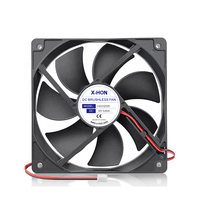 Ventilateur de refroidissement PWM DC 12 cm 12V 4 broches avec contrôle de vitesse, haute performance (CFM), silencieux, à roulement hydraulique, pour radiateur et refroidissement de CPU d'ordinateur