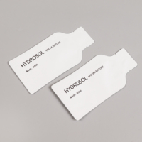 Conception personnalisée d'emballage en plastique thermoscellé paquets spéciaux en forme de mylar sacs pochette pour hydrosol