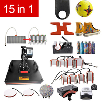 Presse à Chaud 15-en-1 38x38 cm pour Sublimation et Transfert sur T-shirts - Sublimadora 15 En 1