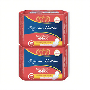<span class=keywords><strong>Serviette</strong></span> menstruelle en coton biologique de qualité supérieure jetable et respirante Serviettes hygiéniques Fabricant menstruel biologique - Product Image 1