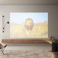 Mini proyector portátil 1080p con opción WiFi de lente 150ANSI para cine y uso de teléfono