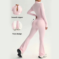 Nouvelle Collection 2026 : Ensemble Yoga Femme en Nylon Spandex – Veste Zippée Manches Longues et Leggings Push-up Séchage Rapide pour la Gym et l'Entraînement