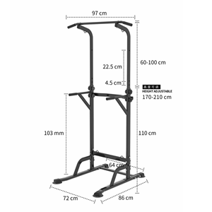 Multifunctional Iron Pull-Up Rack with Dumbbell Adjustable <strong>Weight</strong> <strong>Bench</strong> <strong>and</strong> Power Rack for Indoor Fitness - Product Image 3