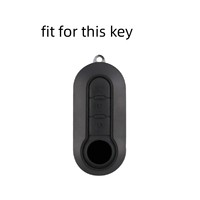 Housse de clé de voiture pliable en fibre de carbone T-carbon pour 500 - Vente directe usine - Étui de protection pour clé - Accessoire intérieur automobile