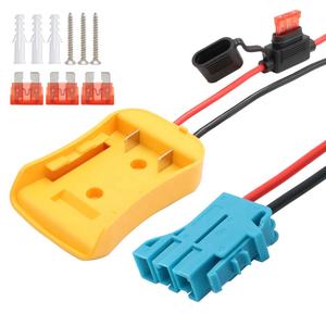 محول عجلات كهربائي لبطارية ديوالت 20 فولت مع تسخير سلكي 12AWG وفتيل 40A متوافق مع سيارات ركوب Peg-Perego - Product Image 1