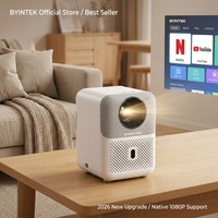BYINTEK Love 1 U4 Mini Proyektor Home Theater Android Auto Focus Proyektor Native 1080 Speaker Terintegrasi Proyektor Portabel