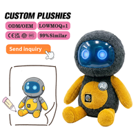 Jouet en peluche interactif vocal intelligent en coton PP brodé avec logo personnalisé, animal en peluche parlant pour enfants, éducatif et professionnel