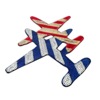 Groothandel op maat gemaakte geborduurde chenille patches, strijkbaar op hoodies, met schattig konijn, hart en bloem voor Moederdag