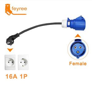 Nuevo Enchufe Portátil Feyree CEE 16A Trifásico de 11KW con Cable de Carga para Vehículos Eléctricos de 0.5M - Product Image 4