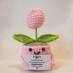 ขายส่งจากโรงงานโดยตรง ต้นไม้โครเชต์ขนาดเล็ก ดอกทานตะวัน ดอกเดซี่ กระถางต้นไม้ ของขวัญทำมือ ตุ๊กตาโครเชต์ขนาดเล็ก <span class=keywords><strong>ตลก</strong></span> สดใส ของขวัญดอกไม้โครเชต์ - Product Image 6