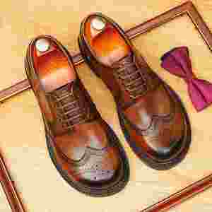 Nuevos Zapatos de Diseñador Personalizados de Lujo y Elegantes para Hombre, de Cuero Vacuno Genuino, Perfectos para Vestir Tanto de Forma Casual como Formal - Product Image 4