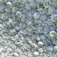 QYY Maßgefertigte Gemischte Pflanzen-Blumen-Wandmatten 3D-Effekte Heim-Hochzeits-Dekoration Seidenrosen-Blumenwand-Paneel Hintergrund