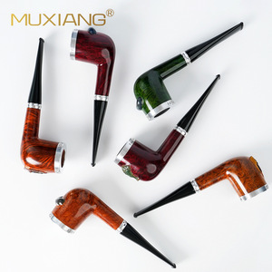 Muxiang Briar Wood Smoking Pipe Handmade Free Style Tobacco Pipe For Gift - Product Image 1
