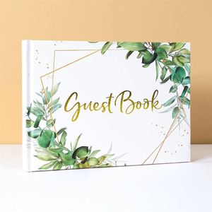 Gold-Stamped Linen <b>Wedding</b> Notebook Guest <b>Book</b> Birthday Party Message Stickers Beauty Gifts Wholesale - Product Image 2