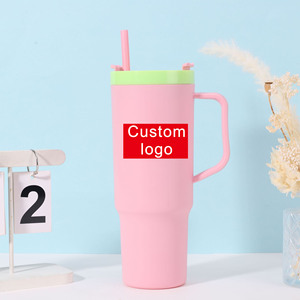 Tazza da Viaggio in Plastica Glitterata da 34oz (2026) e Tazza da Camionista a Doppia Parete da 40oz per Bevande Fredde, Tazza da Viaggio per Caffè Mega Tumbler da 40oz con Manico - Product Image 1