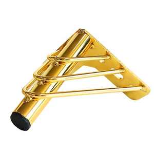 Gambe per Divano in Metallo di Lusso, Supporto Affusolato, Colore Oro, Gambe in Ferro per Letto, Divano e Mobile - Product Image 5